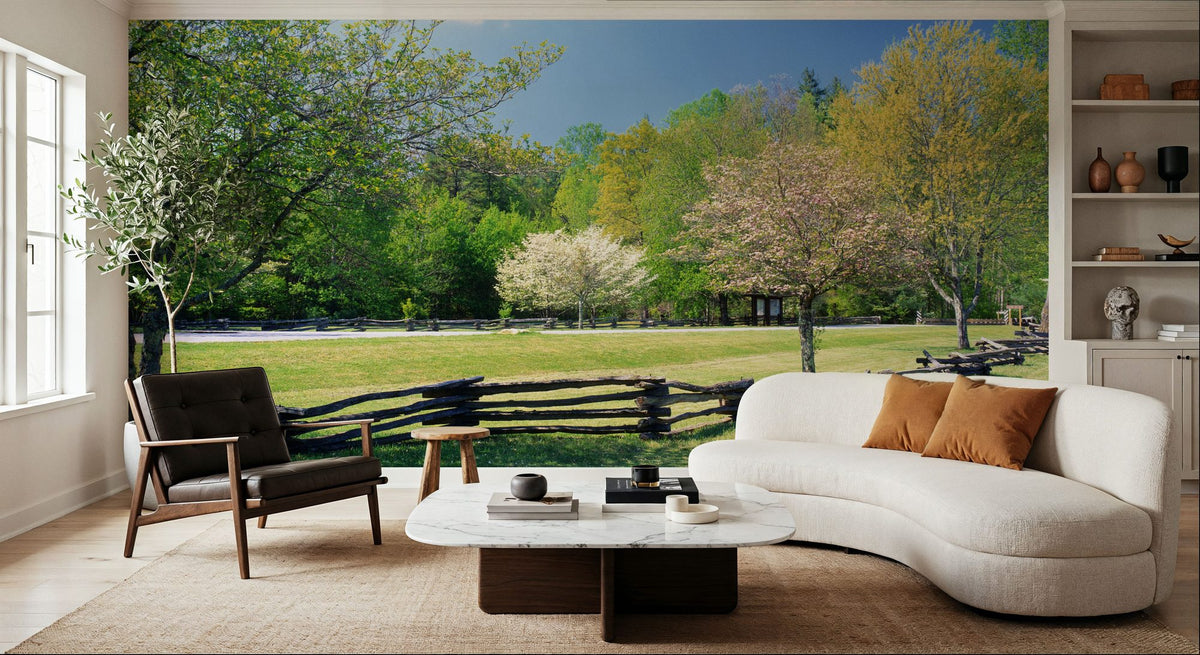 Davidson River Campground Mural Wallpaper - room preview 02