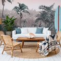 Jungle Seashore Mural Wallpaper - room preview 02