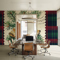 Plaid Christmas Stamp I Mural Wallpaper - room preview 02