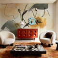 Smooth Poppy I Mural Wallpaper - room preview 02