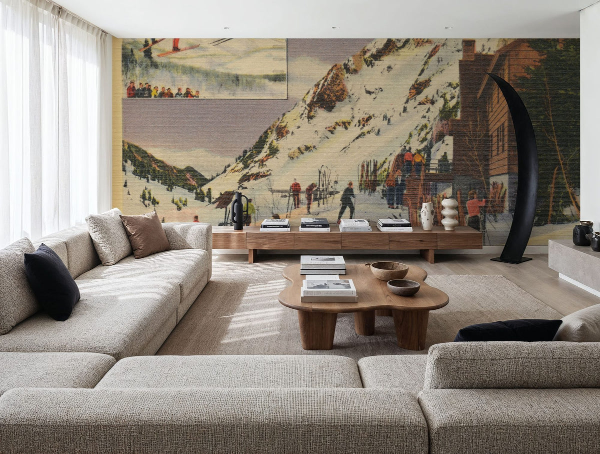 Salt Lake City Postcard Mural Wallpaper - room preview 02