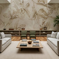 Orchids on Water Mural Wallpaper - room preview 02