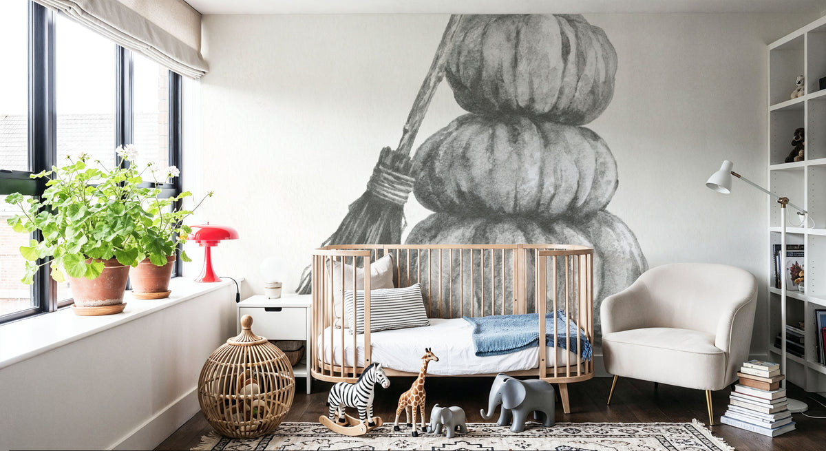 Spooky Halloween VI Mural Wallpaper - room preview 02