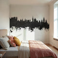 Salzburg Austria Skyline Black & White Mural Wallpaper - room preview 02