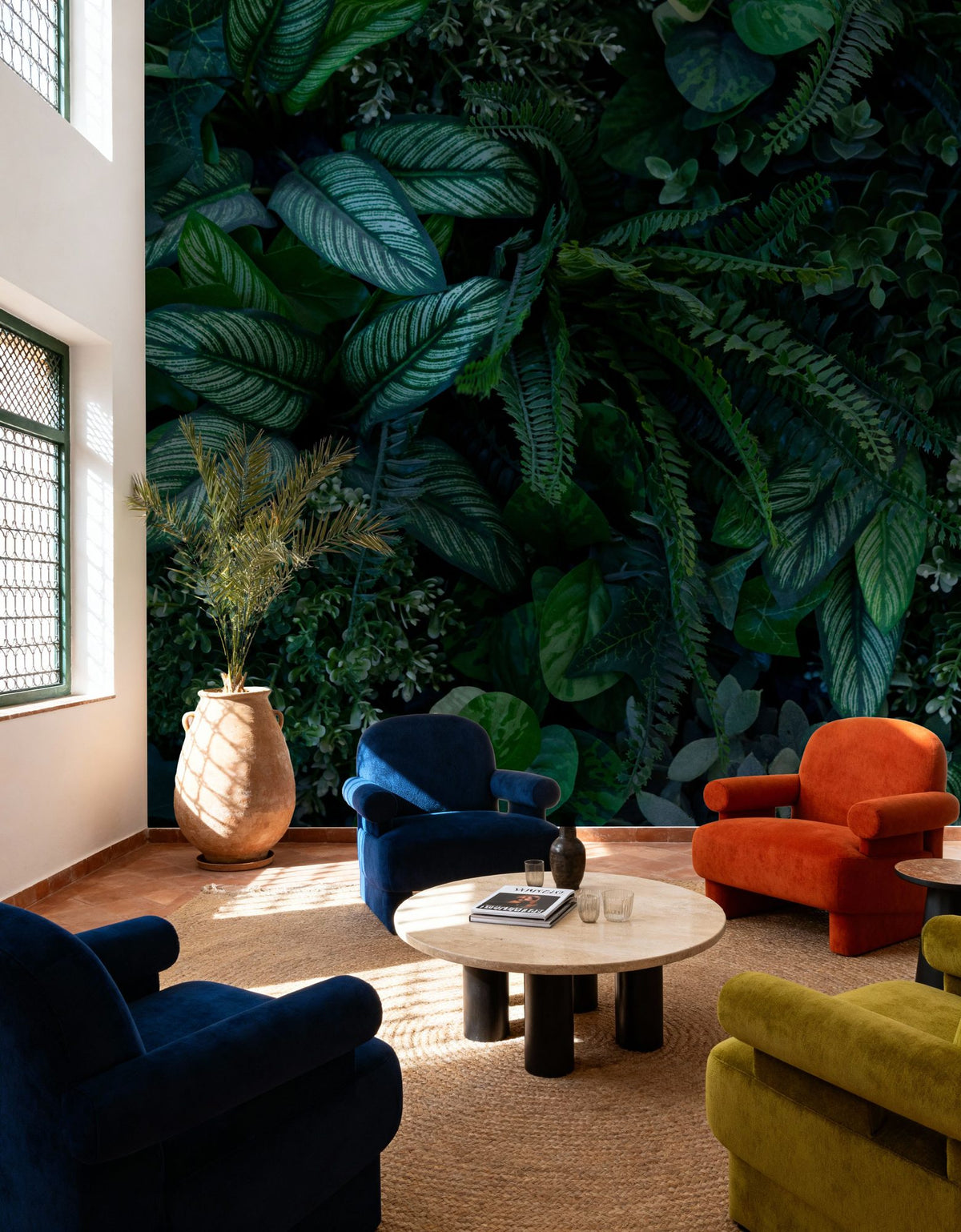 Magic Leaves Wall Mural Wallpaper - room preview 02