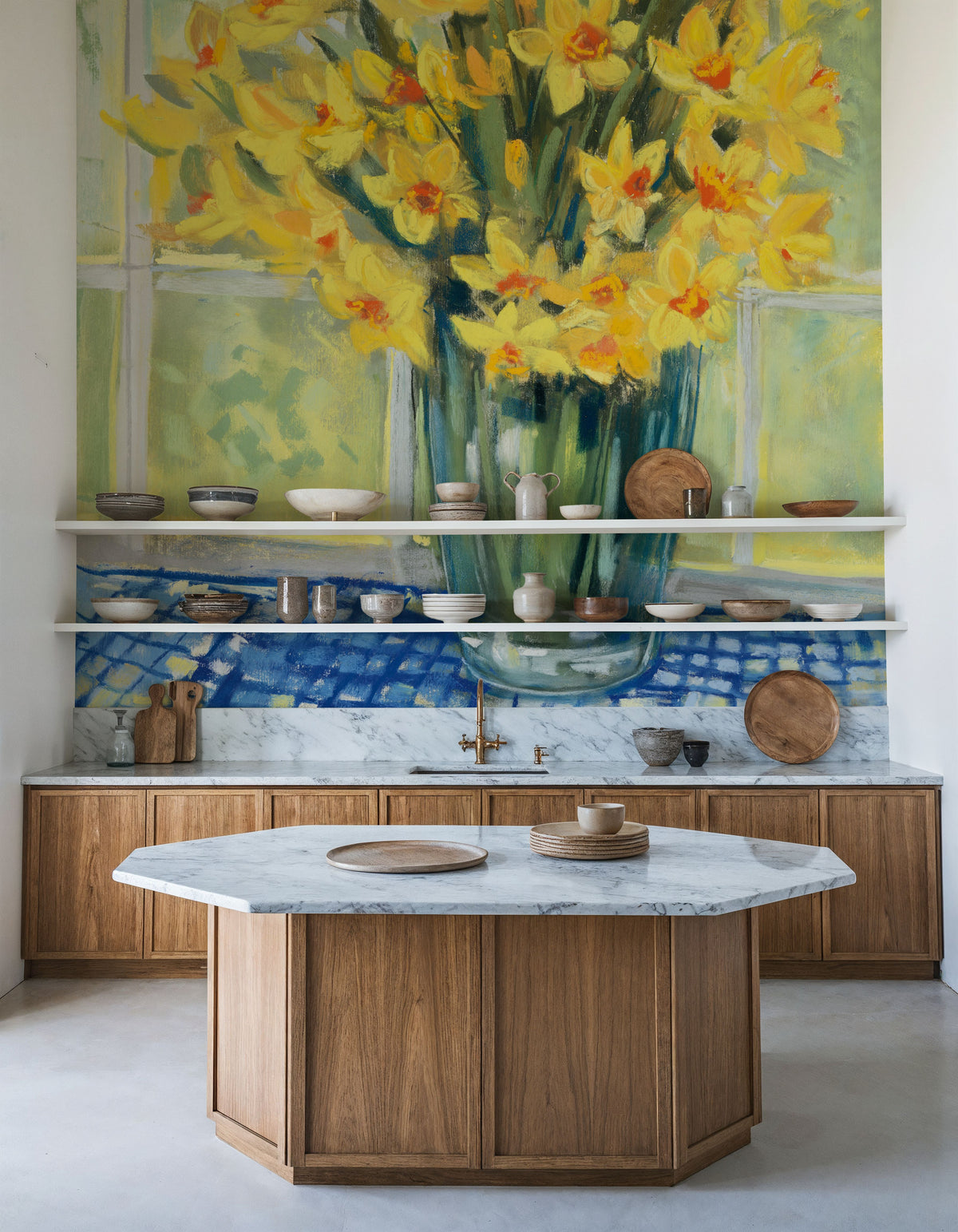 Windowsill Floral IV Mural Wallpaper - room preview 02