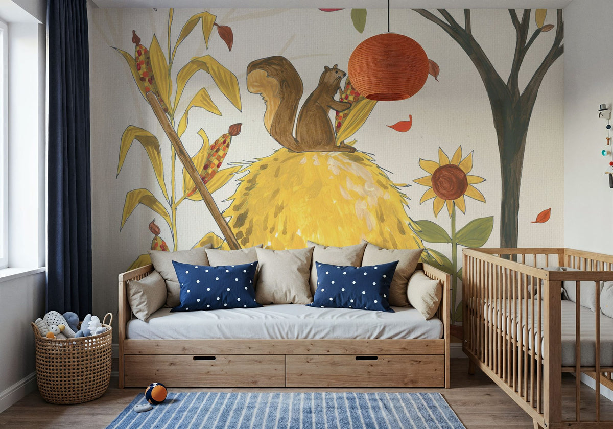 Woodland Harvest V Mural Wallpaper - room preview 02