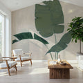 Majestic Leaf Mural Wallpaper - room preview 02