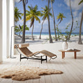 Palm Tree Beach Mural Wallpaper - room preview 02