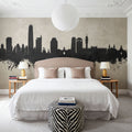 Santiago De Chile Skyline Concrete Mural Wallpaper - room preview 02