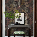 Overleaf Woodland Pattern, Cocoa Mural Wallpaper - room preview 02