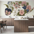 Pansy Party I Honeybloom Mural Wallpaper - room preview 02