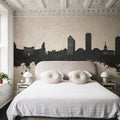 Tallahassee Florida Skyline Concrete Mural Wallpaper - room preview 02