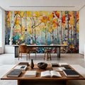 Joyful Forest Mural Wallpaper - room preview 02
