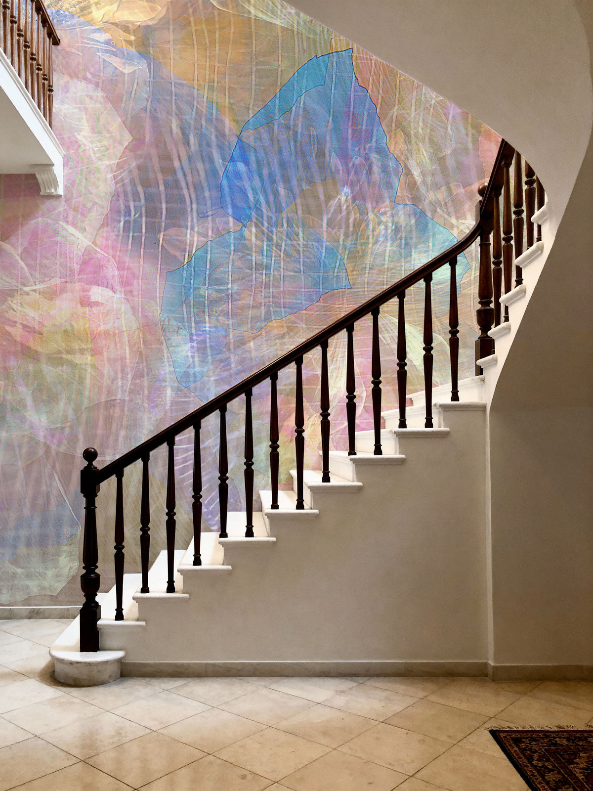 Floral Weave Mural Wallpaper - room preview 02