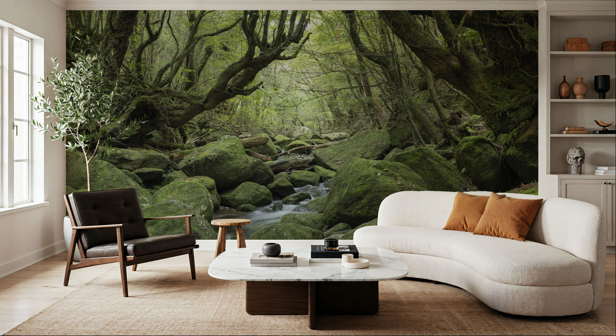 Forest Exploring Mural Wallpaper - room preview 02