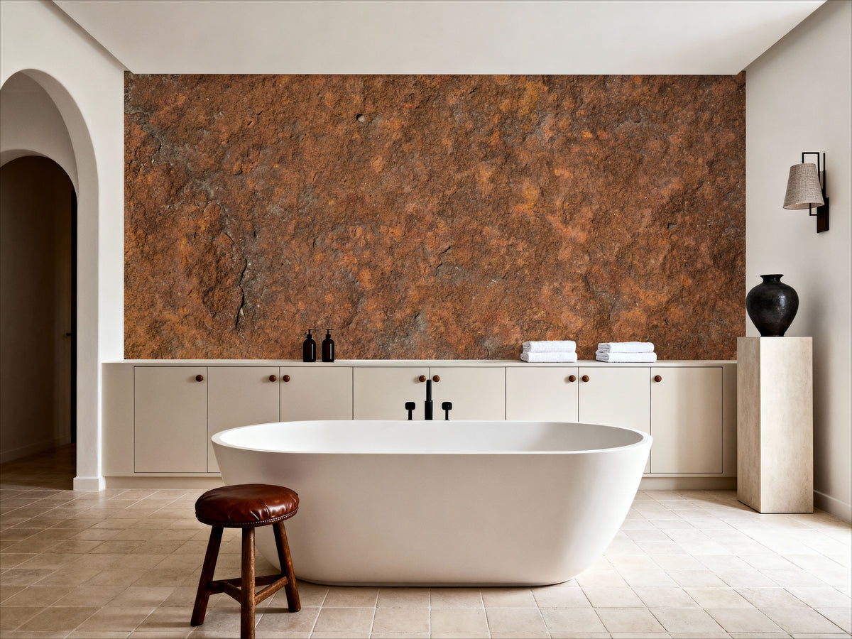 Russet Stone Mural Wallpaper - room preview 02