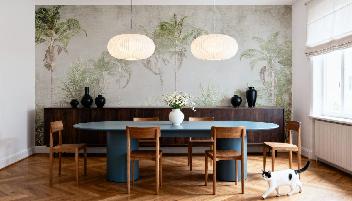 Antique Jungle Mural Wallpaper - room preview 03