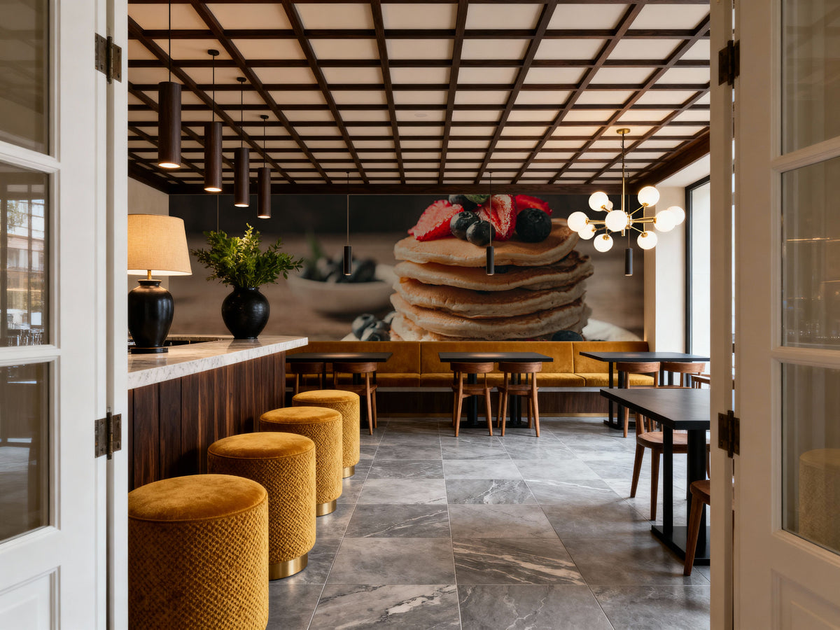 Stack of Pancakes Mural Wallpaper - room preview 02