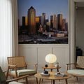 Golden Metropolis Dusk Mural Wallpaper - room preview 02