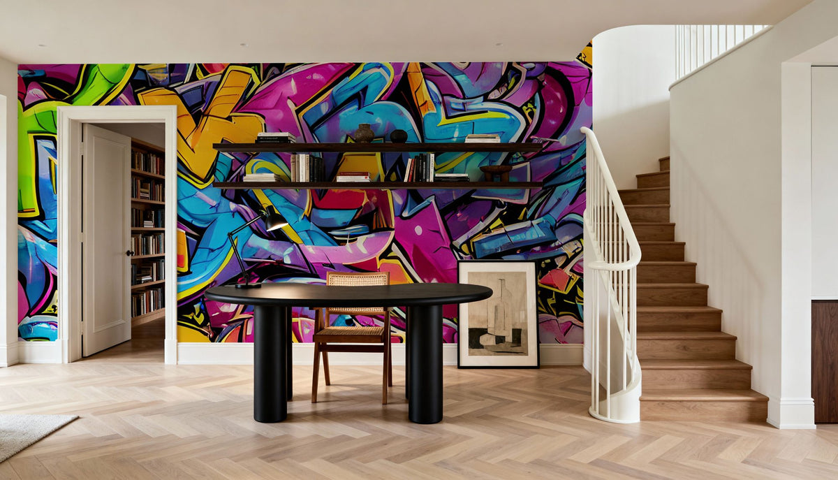 Tricky Street Mural Wallpaper - room preview 02