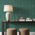 Woodland Drops Tropical Green Mural Wallpaper - room preview 02