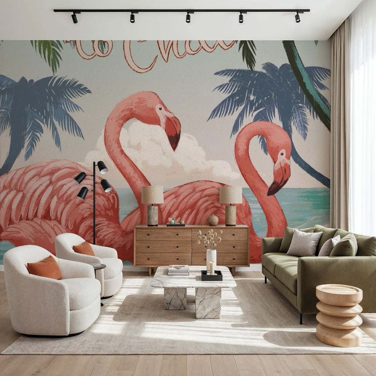 Welcome to Paradise III Mural Wallpaper - room preview 02
