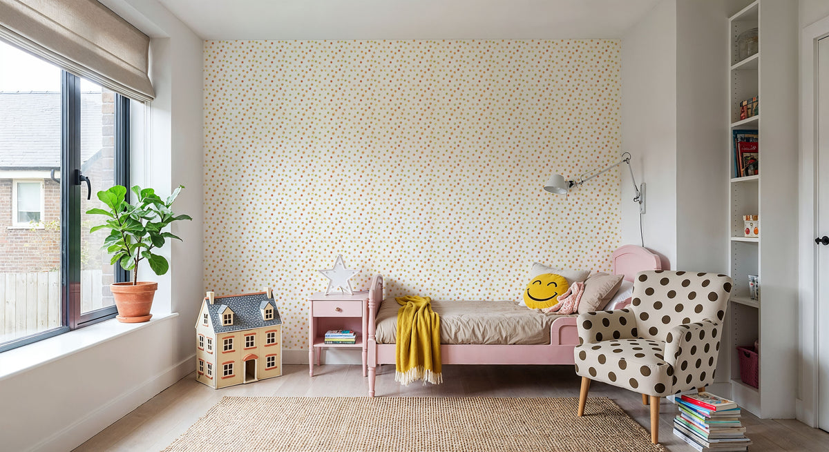 Harvest Dots Mural Wallpaper - room preview 02