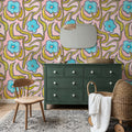 My Flower Pink Mural Wallpaper - room preview 02
