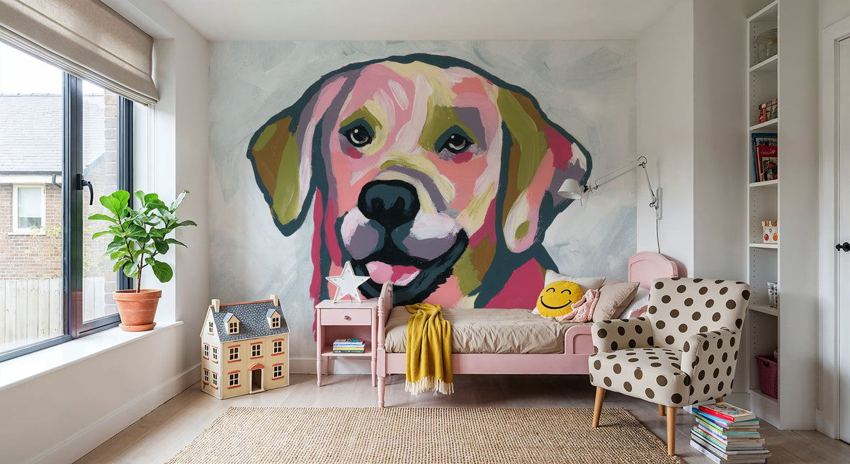 Abstract Lab Mural Wallpaper - room preview 02
