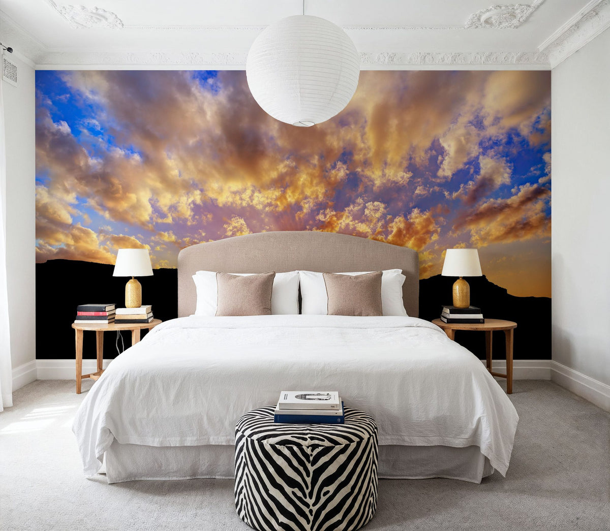 Sunset on US 163 Mural Wallpaper - room preview 02