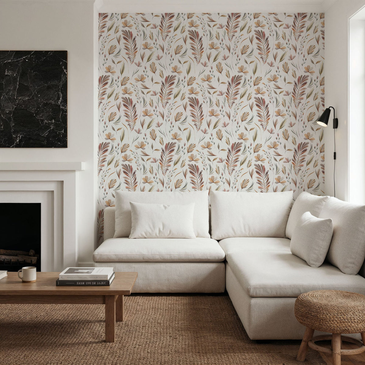 Leaves of Cedeira Mural Wallpaper - room preview 02