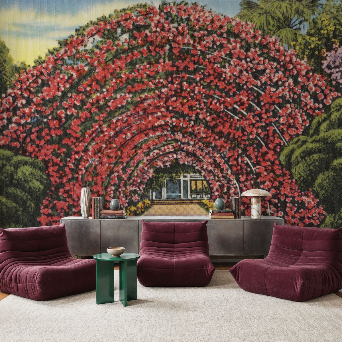 Rose Arbor Mural Wallpaper - room preview 02