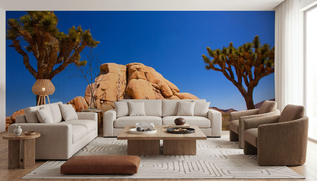 Joshua Tree Blue IX Mural Wallpaper - room preview 02
