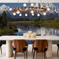Mountain Mirror Lake Mural Wallpaper - room preview 02