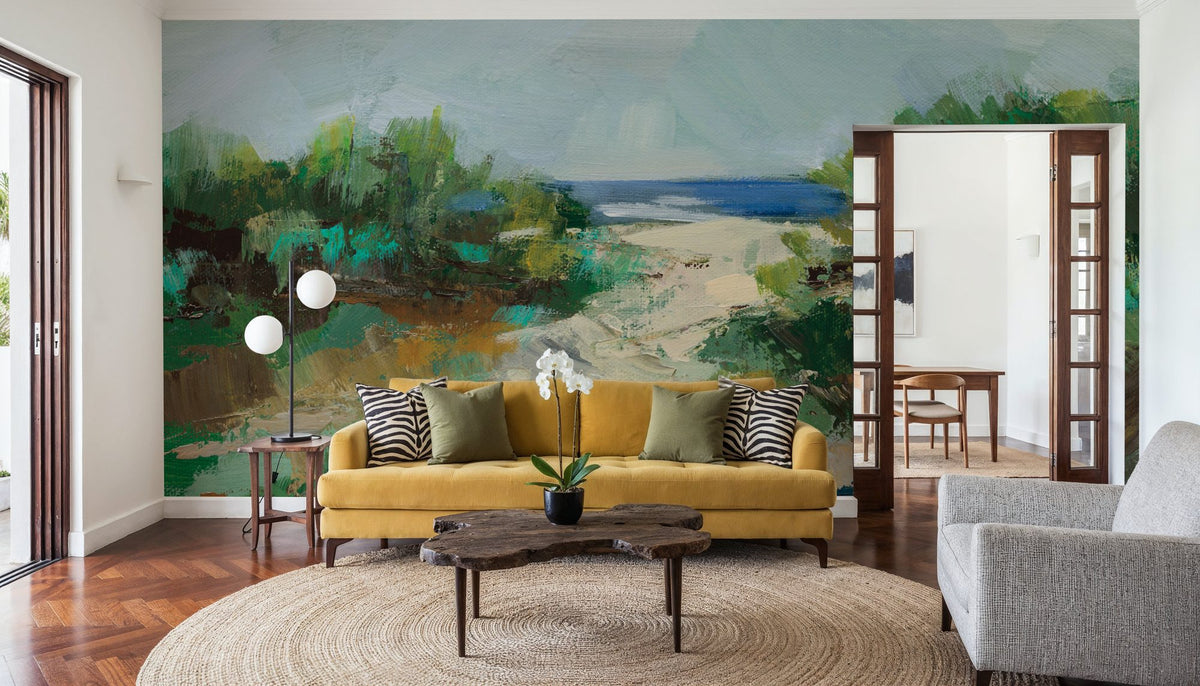 Grassy Beach Mural Wallpaper - room preview 02
