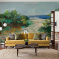 Grassy Beach Mural Wallpaper - room preview 02