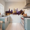 Lucca Italy Skyline Purple & Gold Mural Wallpaper - room preview 02
