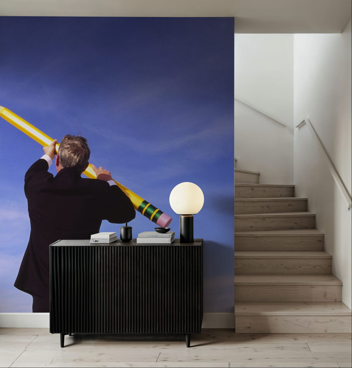 Sky's the Limit Mural Wallpaper - room preview 02