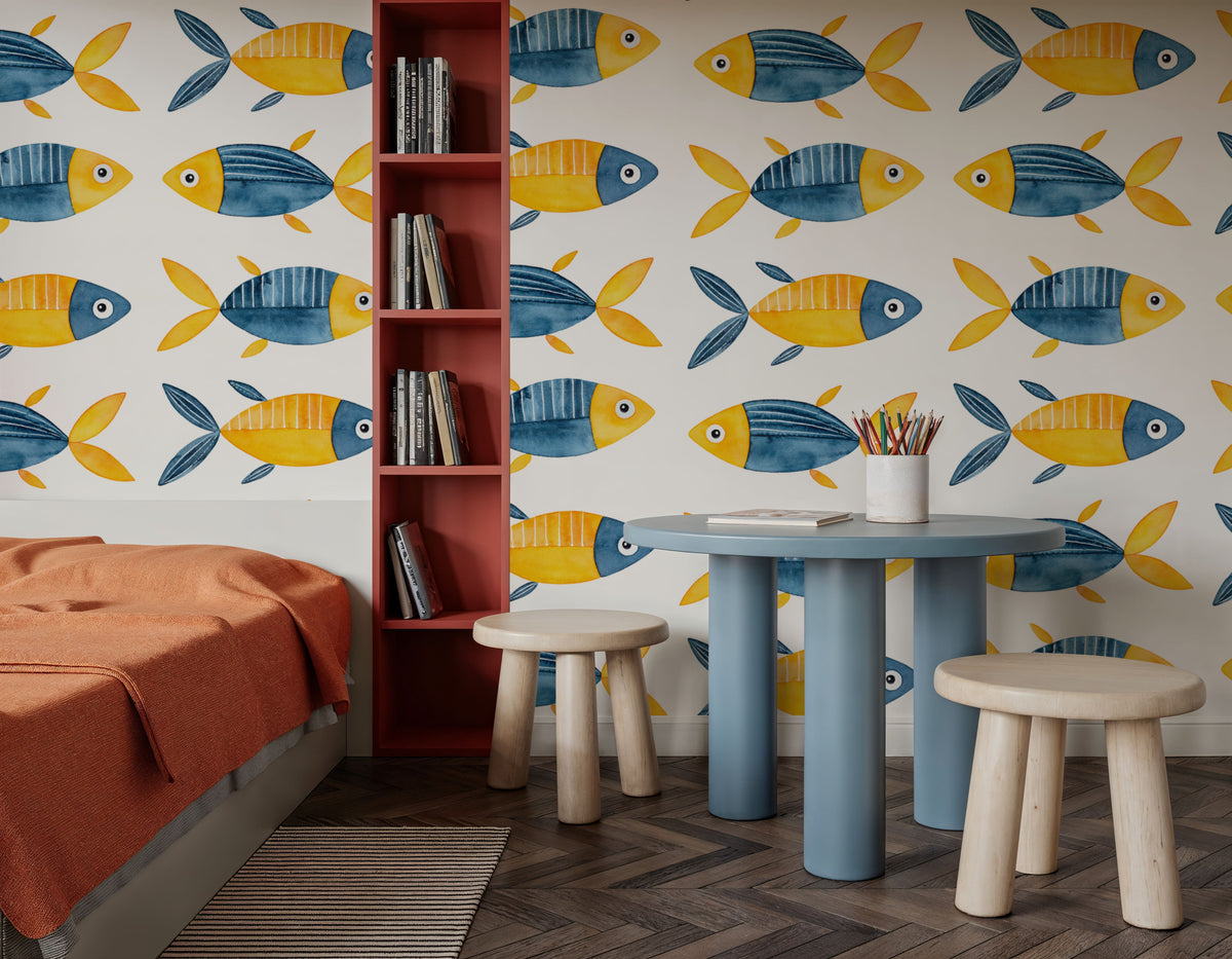 Madagascar Reef Mural Wallpaper - room preview 02