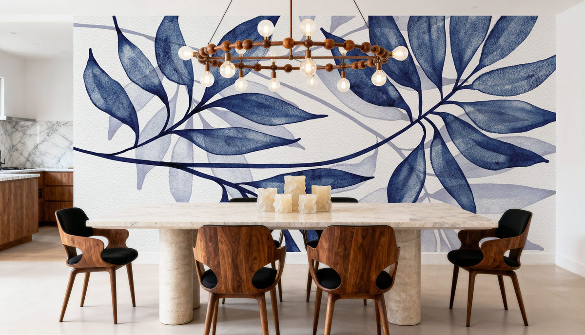 Soft Leaves II Mural Wallpaper - room preview 02