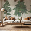 Woodland Chart I Mural Wallpaper - room preview 02