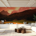 Mountain Church Sunset Mural Wallpaper - room preview 02