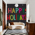 Holiday Wishes I Mural Wallpaper - room preview 02