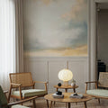 Shimmering Sea Gray Mural Wallpaper - room preview 02