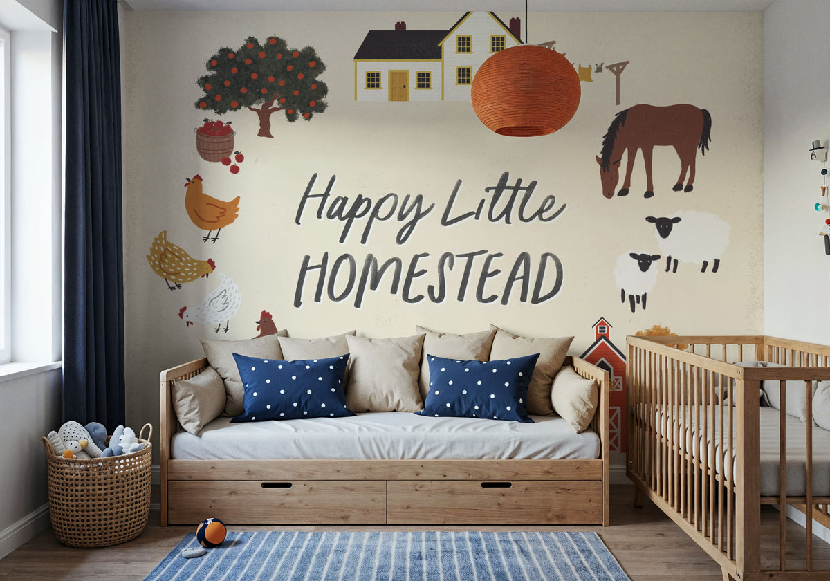 Harvest Village V Mural Wallpaper - room preview 02
