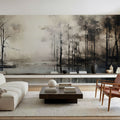 Scenic Evening Lake Mural Wallpaper - room preview 02