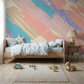 Shape and Splash Diagonal Mural Wallpaper - room preview 02