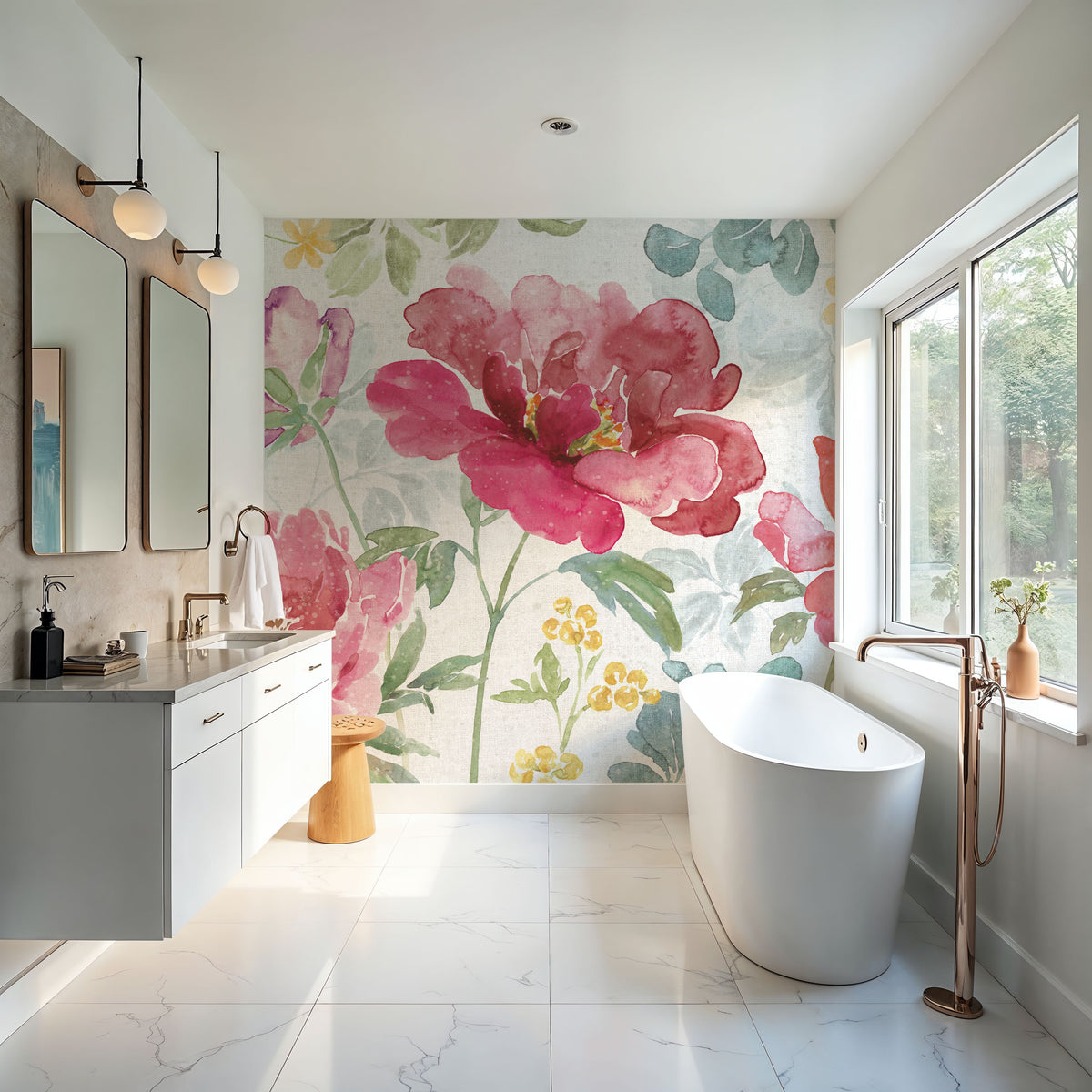 Springtime Bloom I Mural Wallpaper - room preview 02