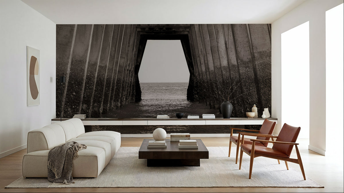 Under the Pier Mural Wallpaper - room preview 02